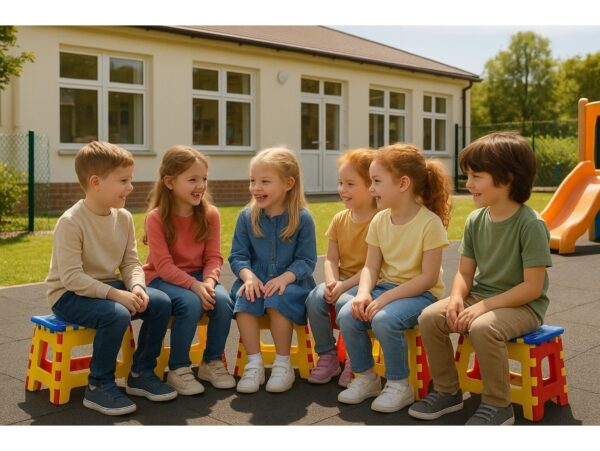 EASYFORM TABORET STOŁEK SKŁADANY 22CM - multikolor