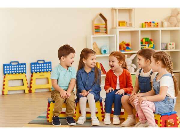 EASYFORM TABORET STOŁEK SKŁADANY 22CM - multikolor