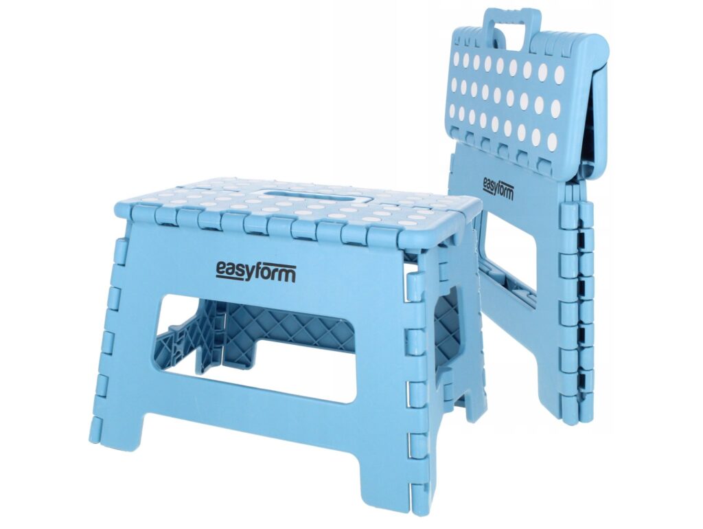 EASYFORM TABORET STOŁEK SKŁADANY 22CM - niebieski
