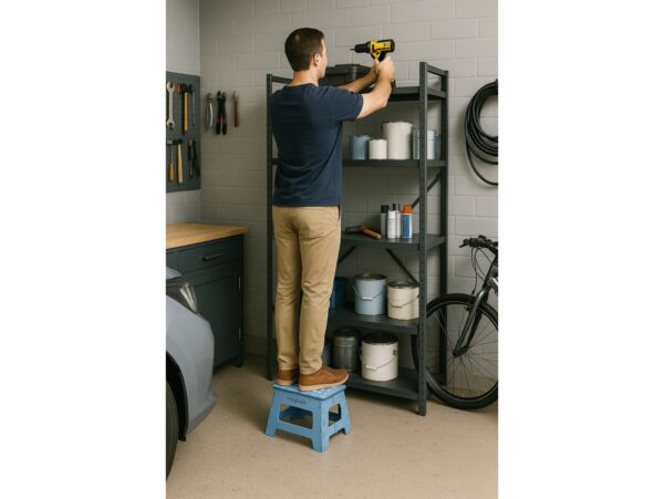 EASYFORM TABORET STOŁEK SKŁADANY 22CM - niebieski