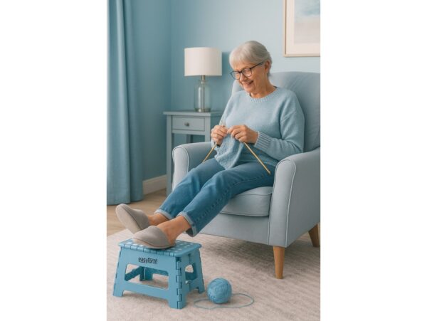 EASYFORM TABORET STOŁEK SKŁADANY 22CM - niebieski