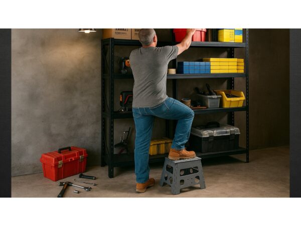 EASYFORM TABORET STOŁEK SKŁADANY 32CM - szary