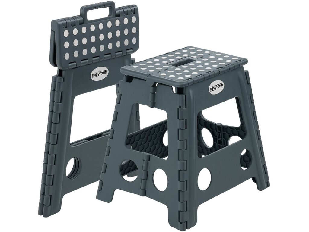 EASYFORM TABORET STOŁEK SKŁADANY 39CM - szary