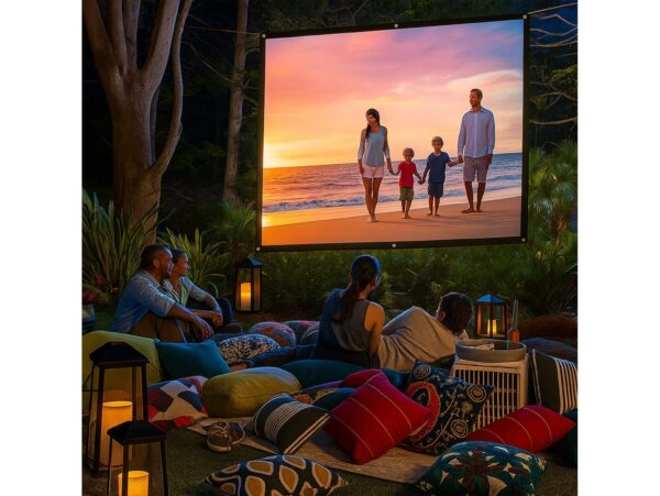 EKRAN PROJEKCYJNY PRZENOŚNY DUŻY 100" cali 221x125 CM