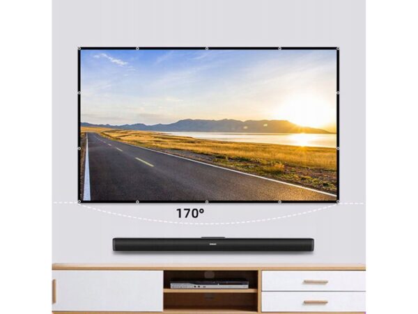 EKRAN PROJEKCYJNY PRZENOŚNY DUŻY 100" cali 221x125 CM