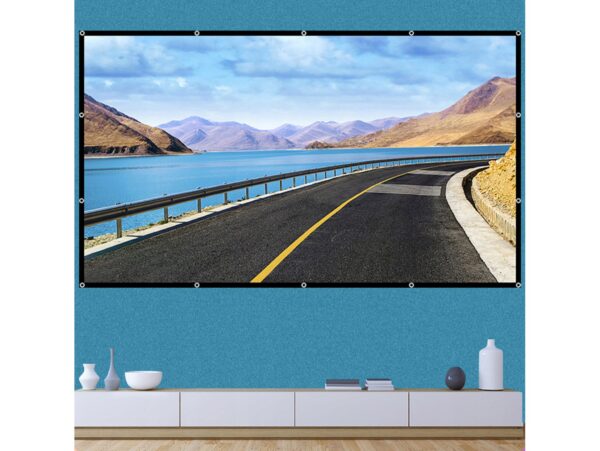 EKRAN PROJEKCYJNY PRZENOŚNY DUŻY 100" cali 221x125 CM