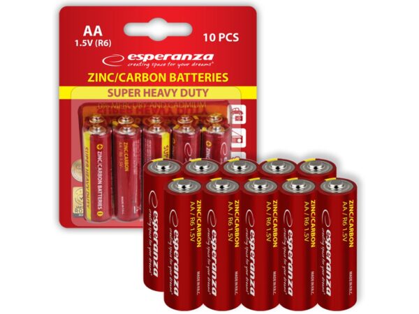 ESPERANZA BATERIE ZN-C AA 10SZT BLISTER