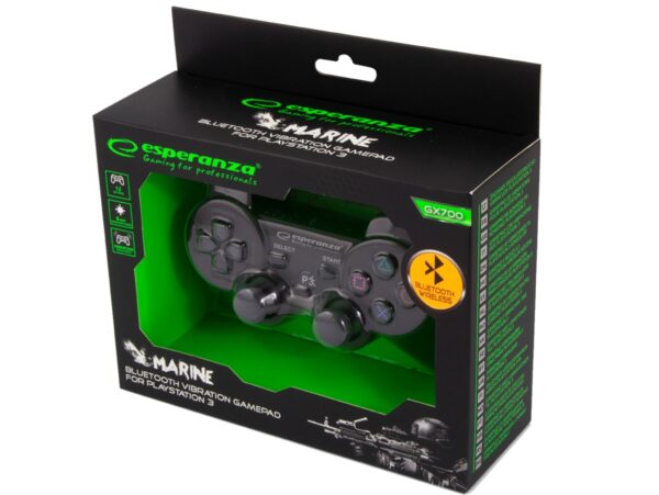 ESPERANZA GAMEPAD BEZPRZEWODOWY BLUETOOTH PS3 MARINE CZARNY
