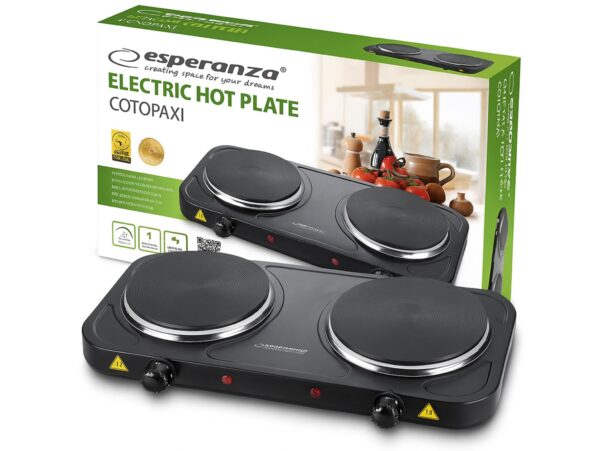 ESPERANZA KUCHENKA ELEKTRYCZNA COTOPAXI CZARNA