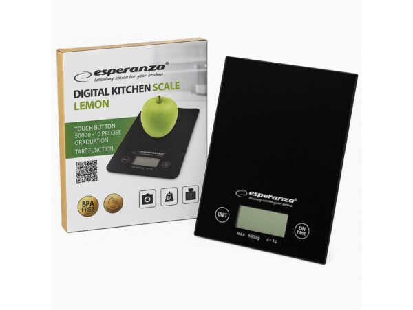 ESPERANZA WAGA KUCHENNA LEMON CZARNA