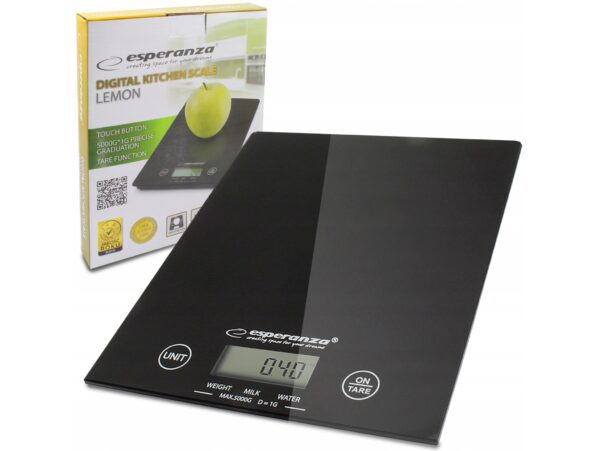 ESPERANZA WAGA KUCHENNA LEMON CZARNA