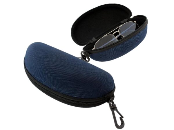 ETUI NA OKULARY TWARDE 17x8,5cm - niebieskie