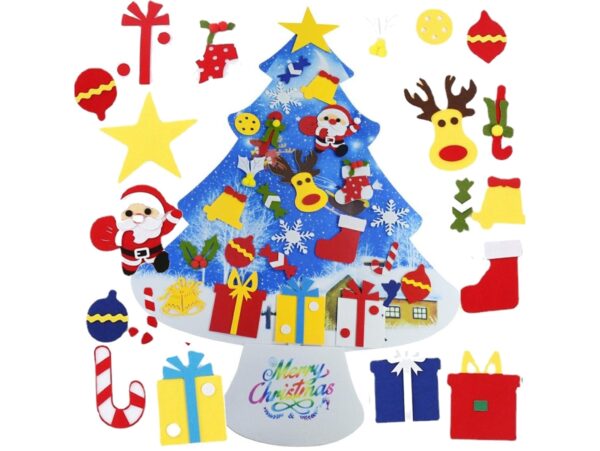 FILCOWA CHOINKA DIY 100CM - niebieski