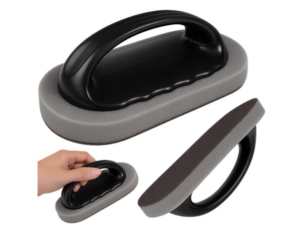 GĄBKA DO CZYSZCZENIA Z UCHWYTEM - brązowa