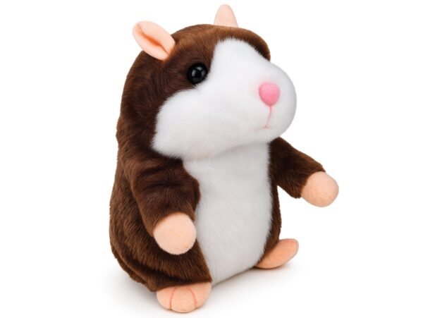 GADAJĄCY CHOMIK 16CM - ciemny brąz