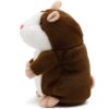 GADAJĄCY CHOMIK 16CM - ciemny brąz