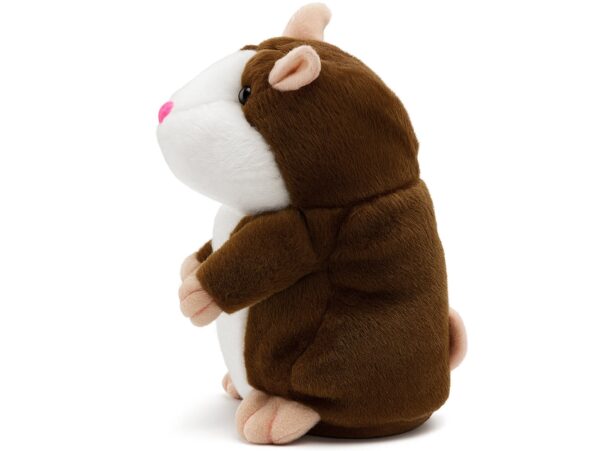 GADAJĄCY CHOMIK 16CM - ciemny brąz