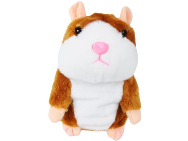 GADAJĄCY CHOMIK 16CM - jasny brąz