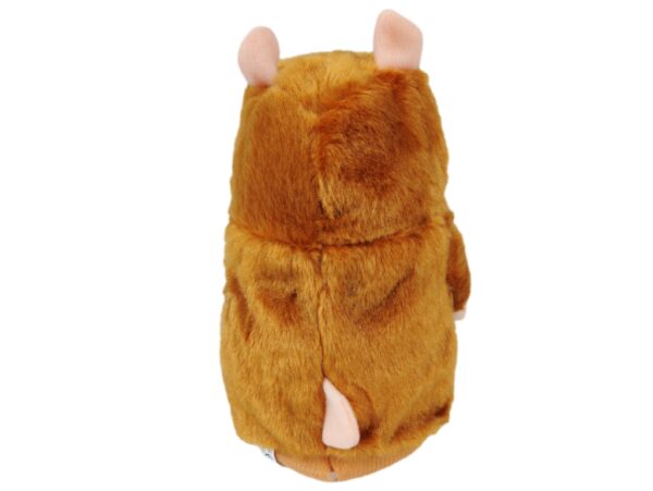 GADAJĄCY CHOMIK 16CM - jasny brąz