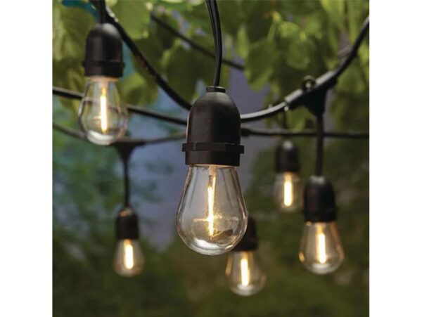 GIRLANDA OGRODOWA ŁAŃCUCH ŚWIETLNY 20 LED E27 20M