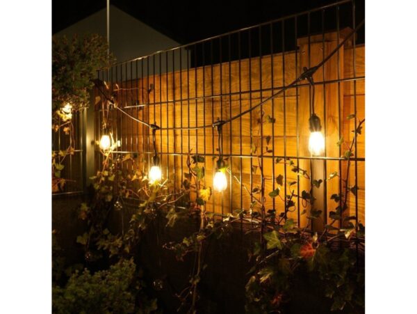 GIRLANDA OGRODOWA ŁAŃCUCH ŚWIETLNY 20 LED E27 20M