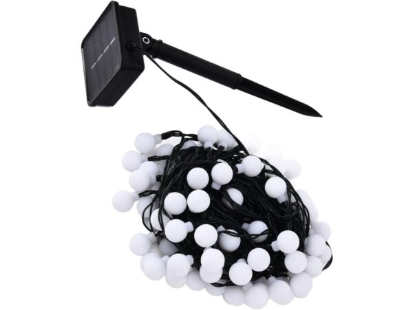 GIRLANDA OGRODOWA SOLARNA KULE 7m 50xLED