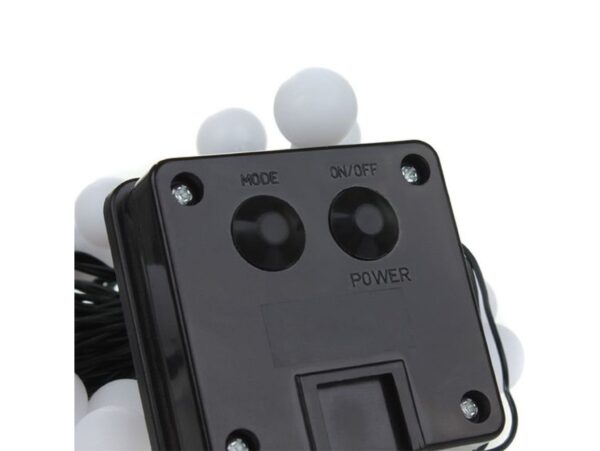 GIRLANDA OGRODOWA SOLARNA KULE 7m 50xLED