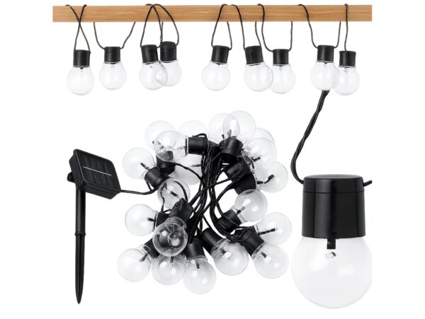 GIRLANDA ŚWIETLNA SOLARNA LAMPKI 20xLED ŻARÓWKI
