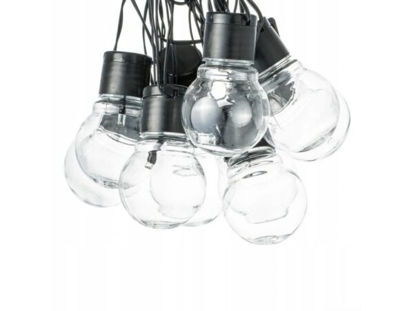 GIRLANDA ŚWIETLNA SOLARNA LAMPKI 20xLED ŻARÓWKI