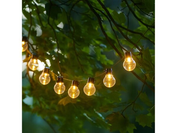 GIRLANDA ŚWIETLNA SOLARNA LAMPKI 20xLED ŻARÓWKI
