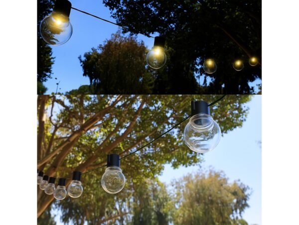 GIRLANDA ŚWIETLNA SOLARNA LAMPKI 20xLED ŻARÓWKI