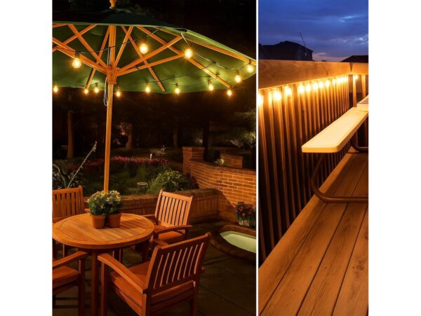 GIRLANDA ŚWIETLNA SOLARNA LAMPKI 20xLED ŻARÓWKI