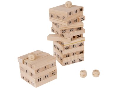 GRA DREWNIANA WIEŻA JENGA YENGA CHWIEJĄCA