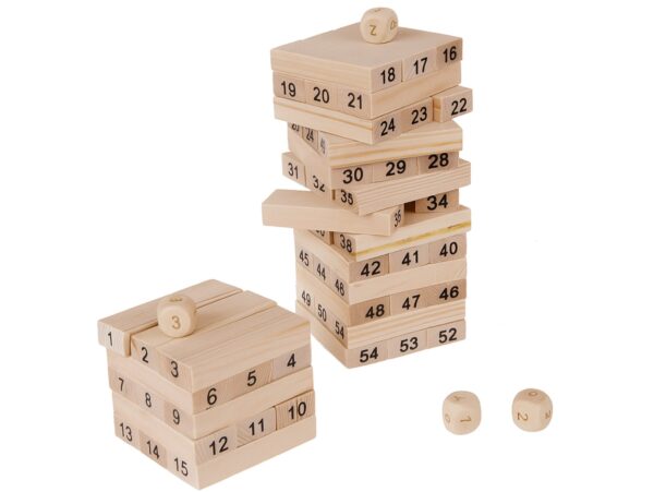 GRA DREWNIANA WIEŻA JENGA YENGA CHWIEJĄCA