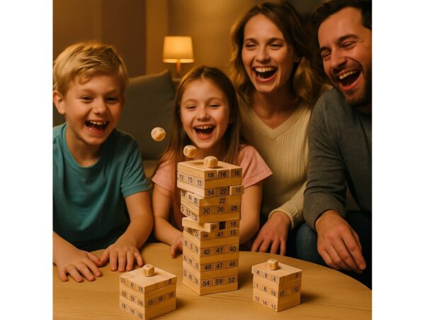 GRA DREWNIANA WIEŻA JENGA YENGA CHWIEJĄCA