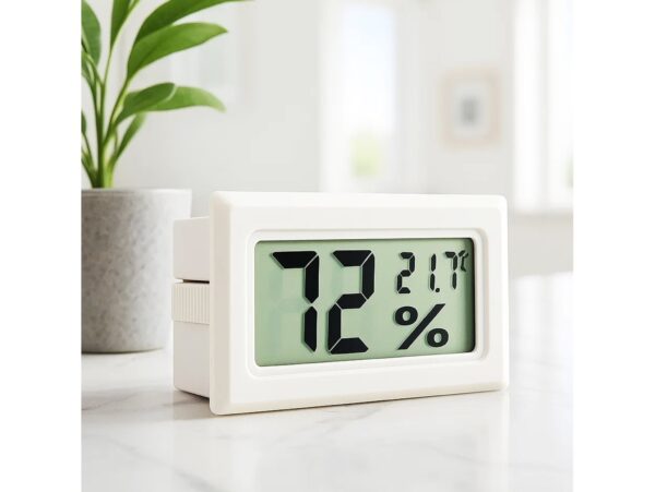 HIGROMETR TERMOMETR BEZ SONDY - biały