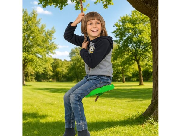 HUŚTAWKA KWIATEK DYSK OKRĄGŁA - zielony