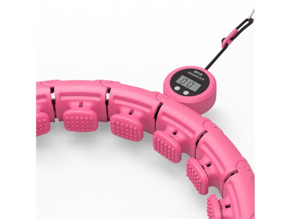 HULA HOOP Z OBCIĄŻNIKIEM MASAŻEREM LICZNIKIEM 45CM