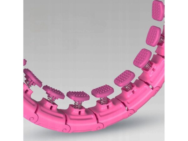 HULA HOOP Z OBCIĄŻNIKIEM MASAŻEREM LICZNIKIEM 45CM
