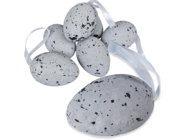 JAJKA STYROPIANOWE NAKRAPIANE 6SZT - biały