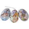JAJKA WIELKANOCNE STYROPIANOWE Z KRÓLIKAMI 6SZT 5,5x3,5