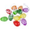 JAJKA WIELKANOCNE Z ZAWIESZKĄ 12SZT 4x3cm - kolorowe