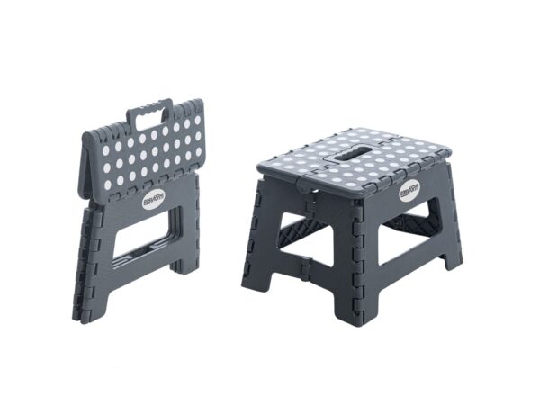 KACZYŃSKI TABORET STOŁEK SKŁADANY 22CM - szary