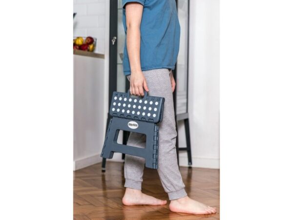 KACZYŃSKI TABORET STOŁEK SKŁADANY 22CM - szary