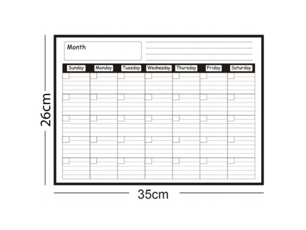 KALENDARZ Z MAGNESEM NA LODÓWKĘ