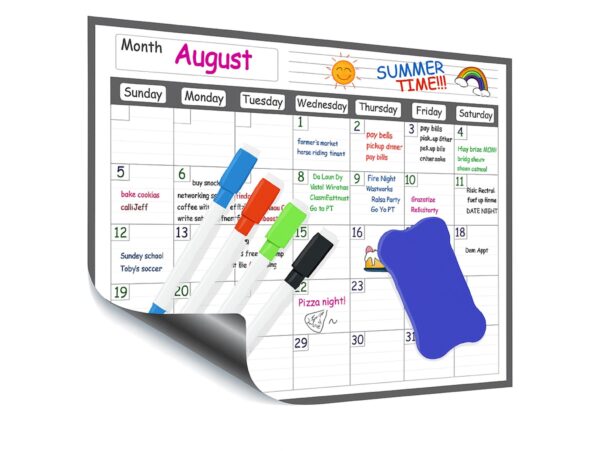 KALENDARZ Z MAGNESEM NA LODÓWKĘ