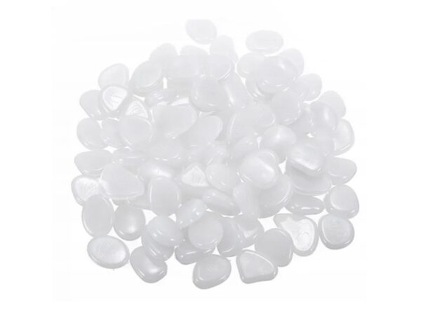 KAMIENIE ŚWIECĄCE FLUORESCENCYJNE 100szt - biały