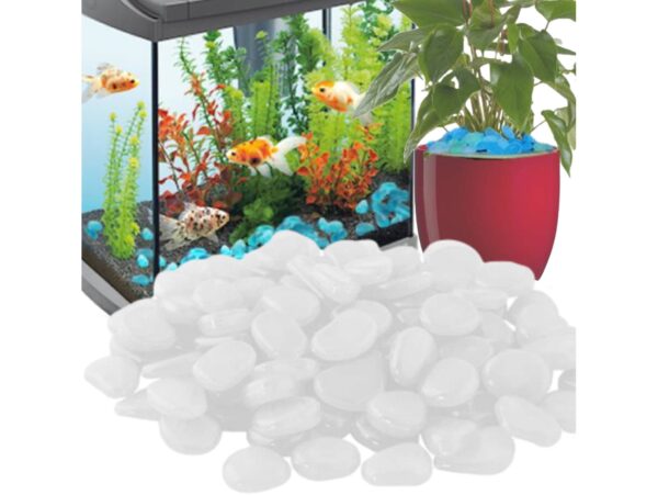 KAMIENIE ŚWIECĄCE FLUORESCENCYJNE 100szt - biały