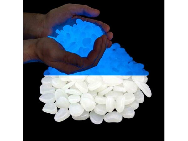 KAMIENIE ŚWIECĄCE FLUORESCENCYJNE 100szt - biały