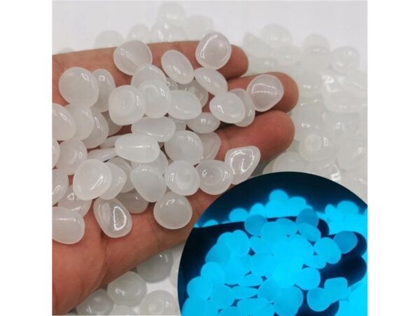 KAMIENIE ŚWIECĄCE FLUORESCENCYJNE 100szt - biały